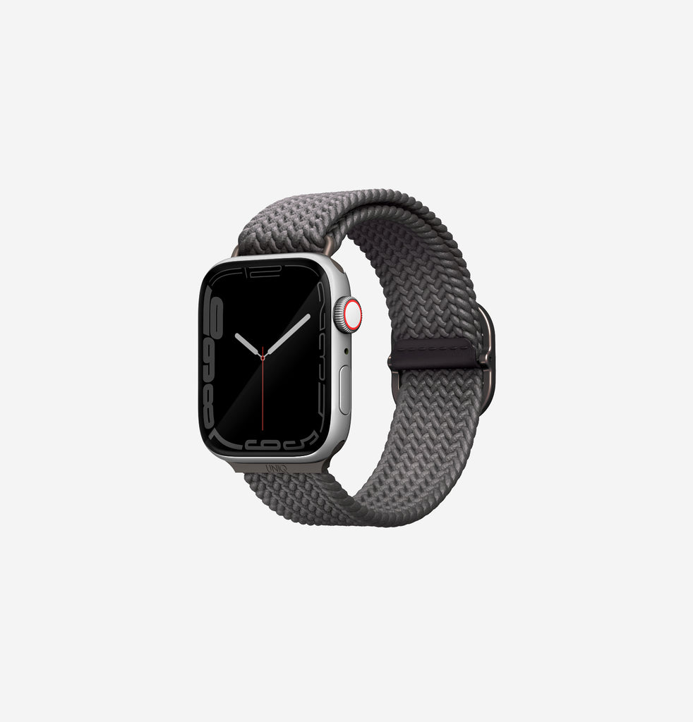 Uniq Aspen Braided Watch Strap for Apple Watch 44MM - Granite Grey 