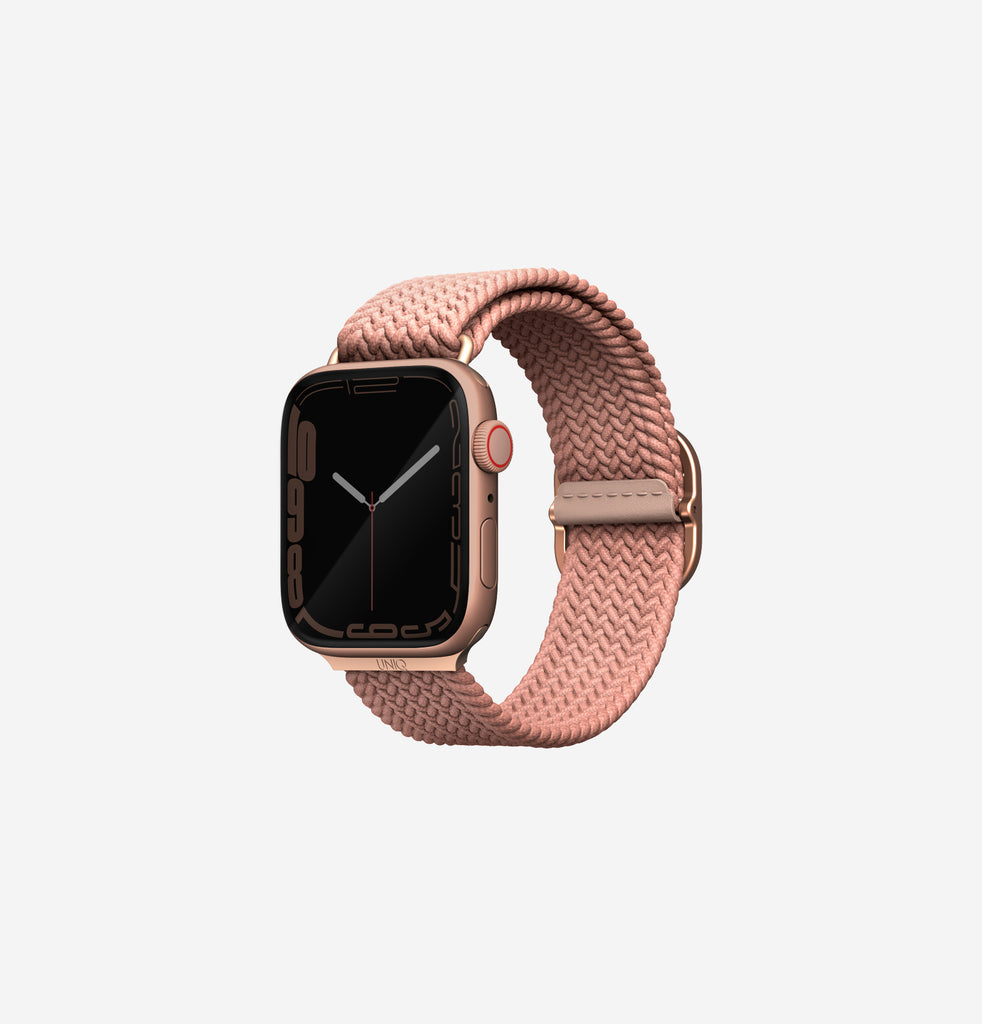 Uniq Aspen Braided Watch Strap for Apple Watch 44MM - Grapefruit Pink 