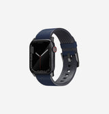 Uniq Straden Leather Strap for Apple Watch 42/44/45 - Prussian Blue 