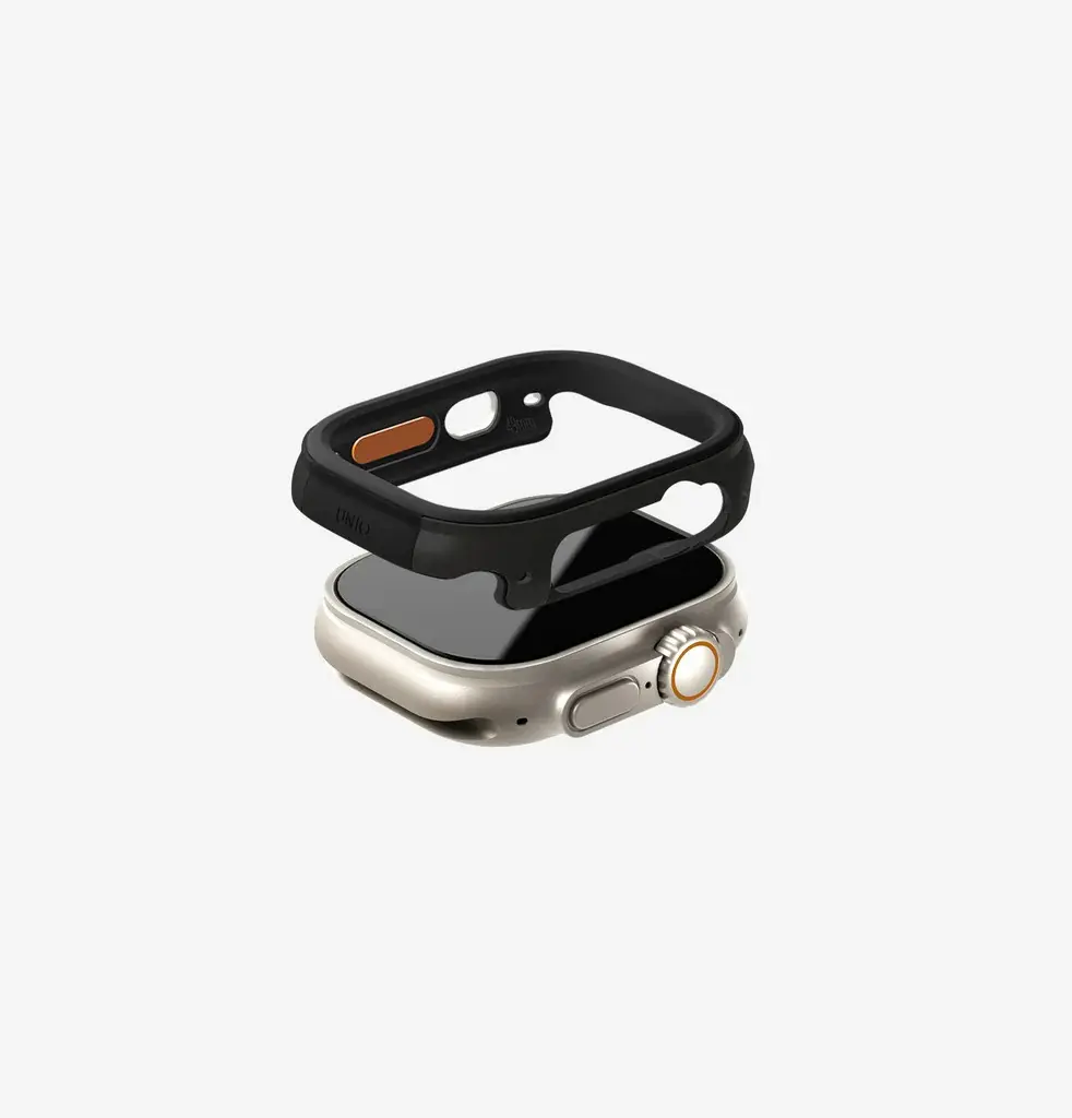 Uniq Valencia Watch Case for Apple Watch Ultra 49mm - Midnight Black