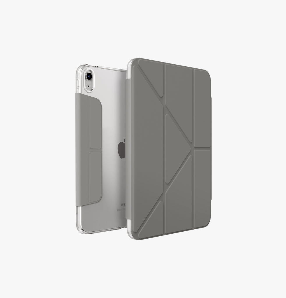 Ultra slim and light Y-fold 3 Viewing Orientations- Landscape, portrait and typing orientation. Inner micro-fiber.