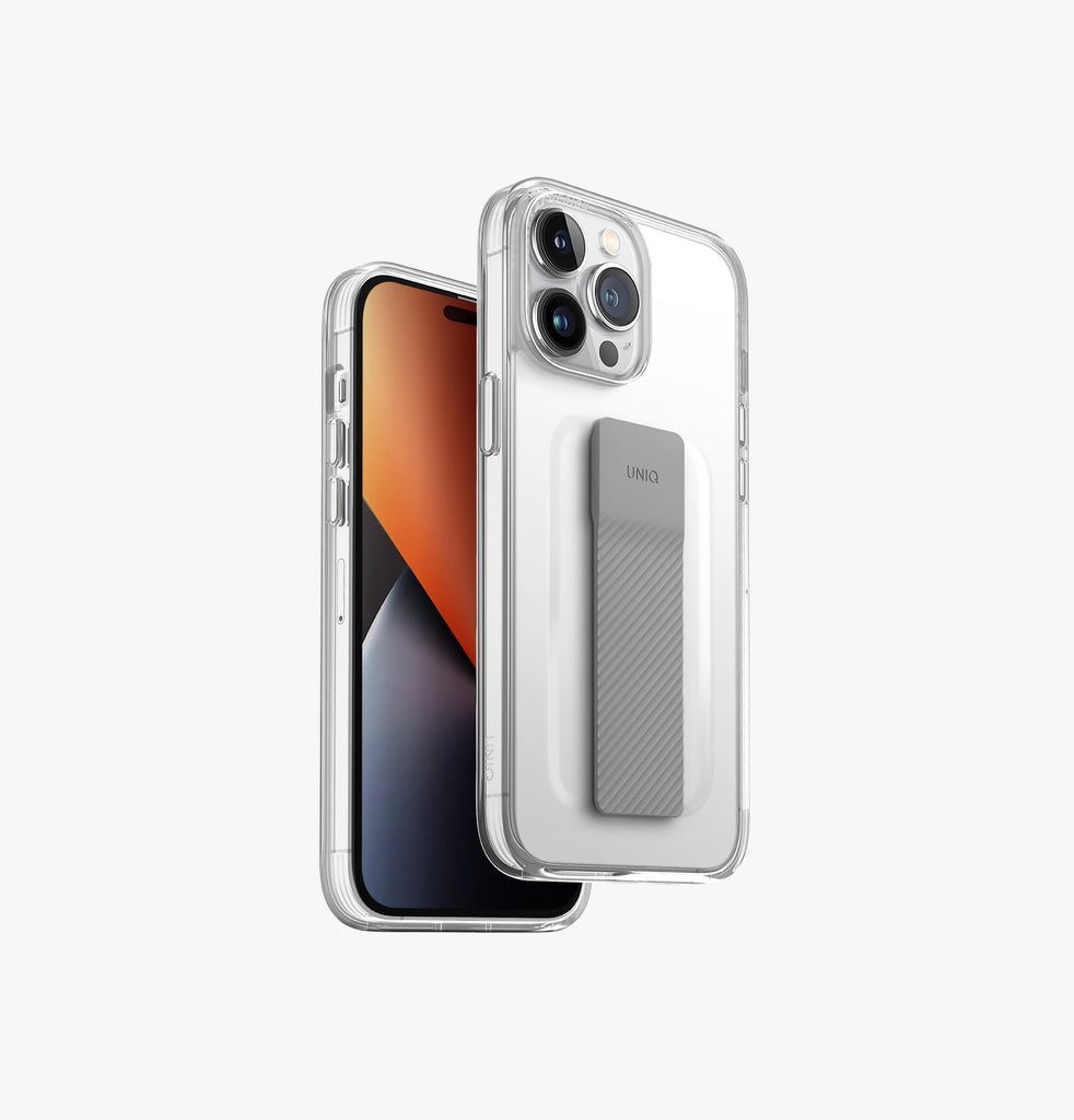 Uniq Hybrid Heldro Mount Series for iPhone 14 Pro Max - Lucent Clear