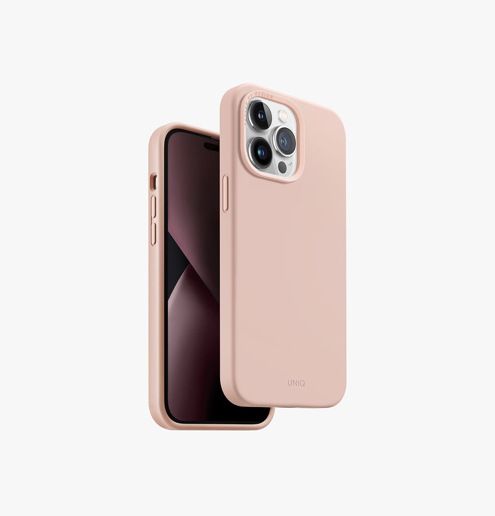 Uniq Hybrid Lino Case for iPhone 14 Pro Max - Lino Blush Pink 