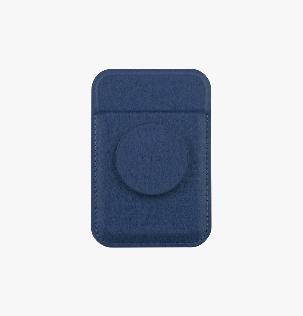 Uniq Flixa Magnetic Pop-Out Card Holder With Grip-Stand - Navy Blue