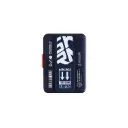 SkinArma Mirage Phaze Magnetic Card Holder With Grip Stand - Blue 