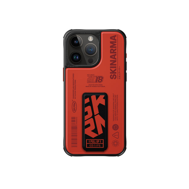 Skinarma Spunk Case Mag-Charge iPhone 15 Pro - Orange Red 