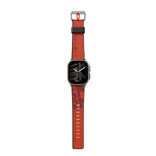 SkinArma Spunk Watch Strap for Apple Watch 49/45/44mm - Orange Red 