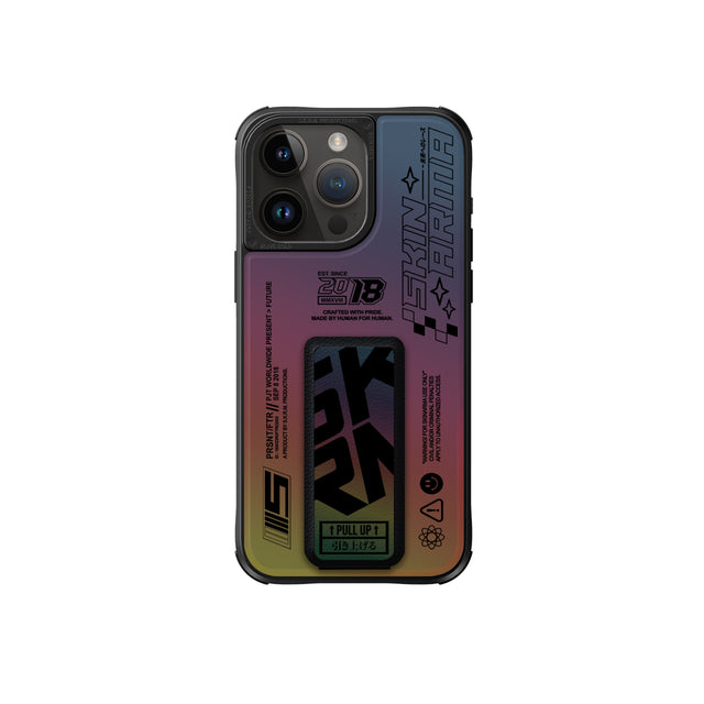 SkinArma Kira Kobai MagSafe + Grip-Stand Case for iPhone 15 Pro - Hologram 