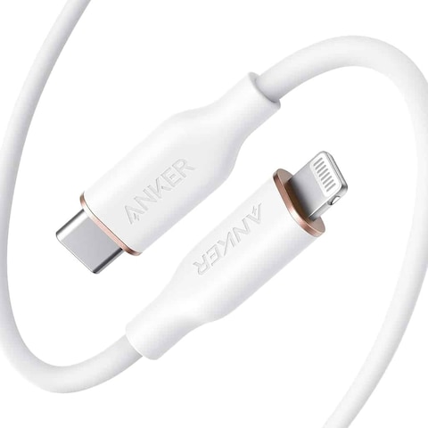 Anker PowerLine III Flow USB-C With Lightning Connector 0.9m - White