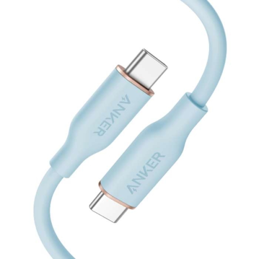 Anker Super Strong PowerLine lll Flow - USB-C to USB-C / 6ft / Blue