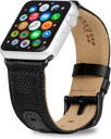 Evutec - Smart Watch 44mm / 42mm Northill series Watch band - Black
