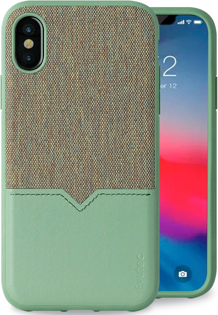Evutec Iphone Case for Iphonex with Magnetic Vent Mount-Sage