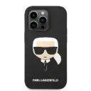 Karl Lagerfeld Magsafe Silicone Karl`s Head Hard  for iPhone 14 Pro Max (6.7") - Black