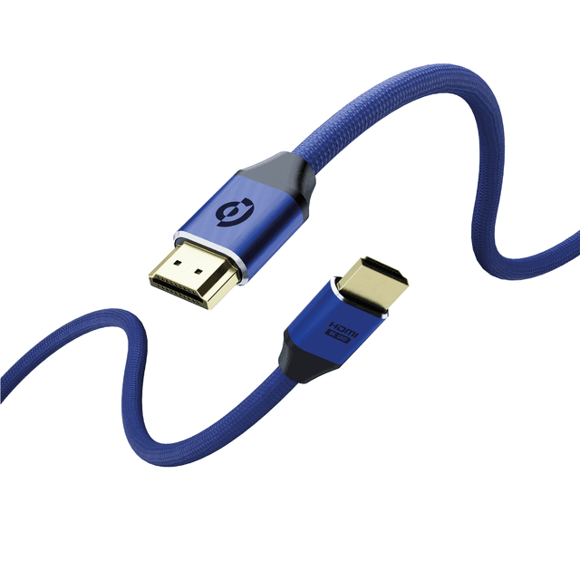 Powerology 8K HDMI to HDMI Braided Cable 3M - Navy Blue