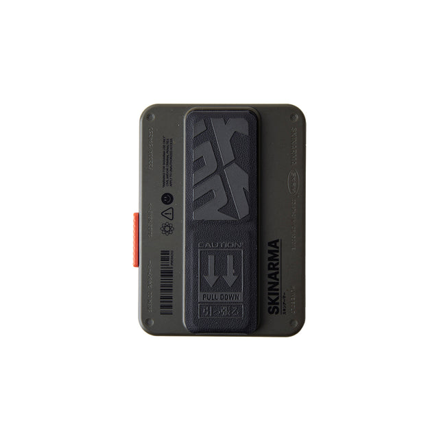 SkinArma Mirage Magnetic Card Holder With Grip-Stand - Pewter green