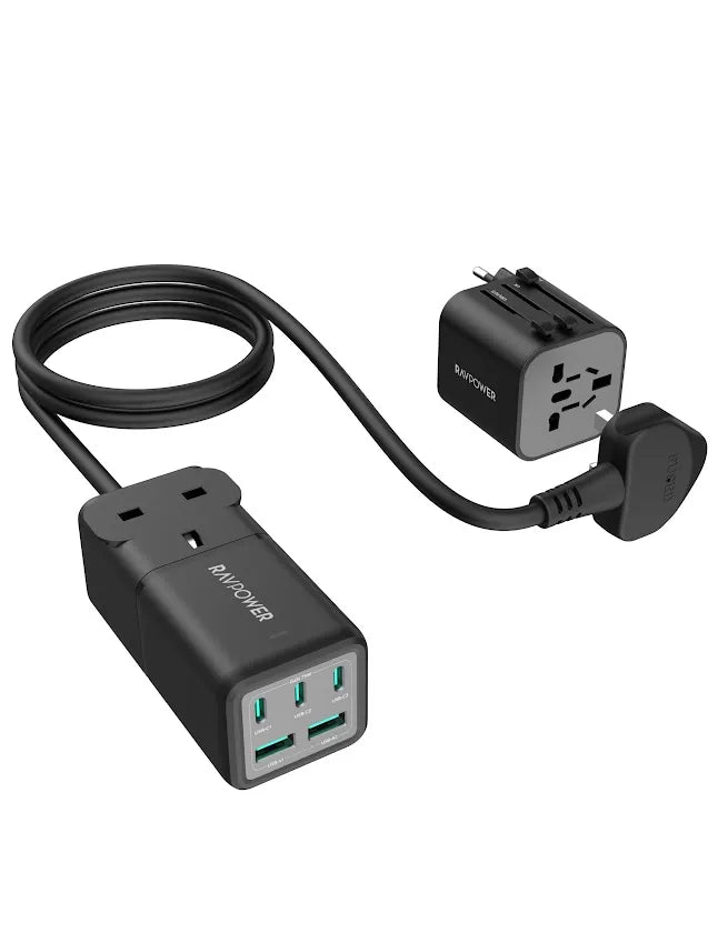 RP-PC1062-75W Power Strip 6-Por toutlets UK Black