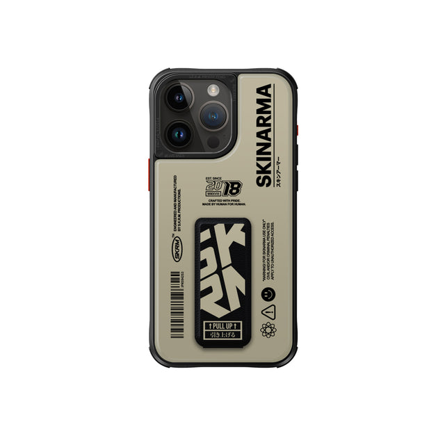 SkinArma Spunk MagSafe + Grip-Stand Case for iPhone 15 Pro Max - Ivory