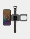 bazic gomag trio 3 in 1 foldable magnetic wireless charger grey