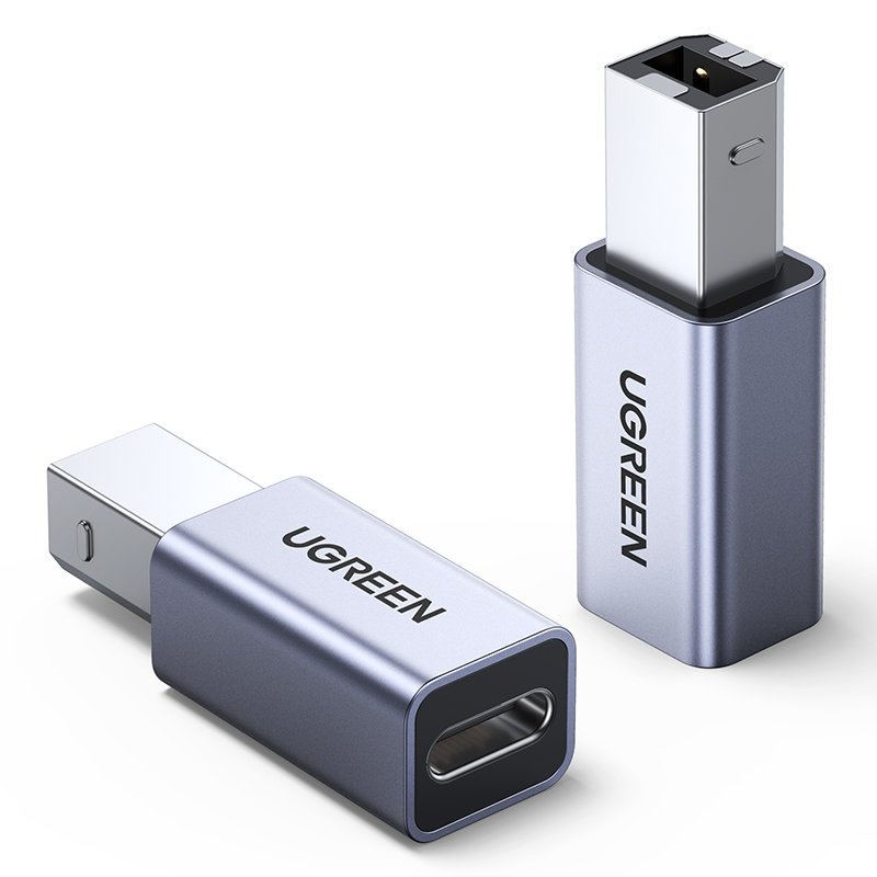 UGREEN USB2.0 USB-C/F to USB2.0 B/M Adapter Aluminum Case US382