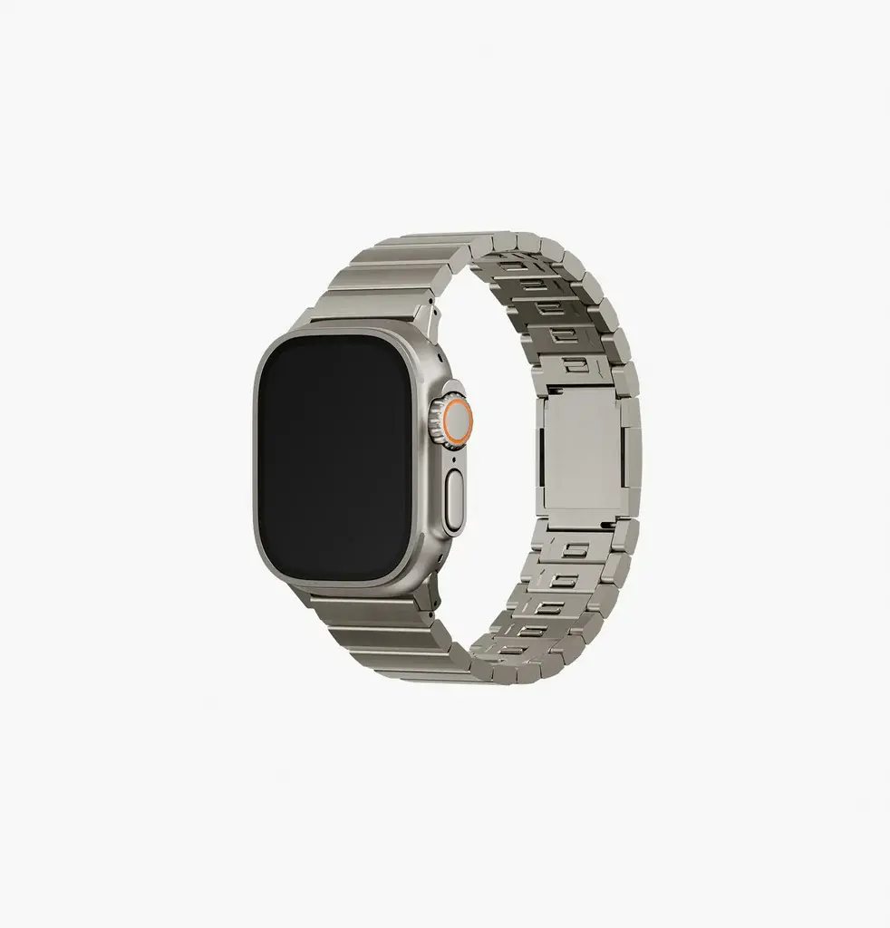 Uniq Strova Stainless Steel Band for Apple Watch 49/45/44mm - Silver