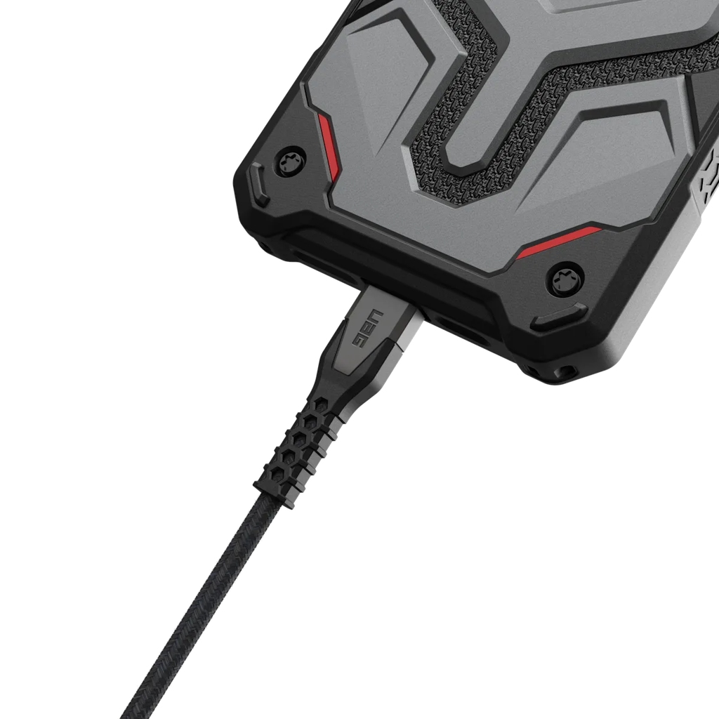 UAG USB-C to USB-C Cable, 1.5M, 60W, 9B4413114030– Black & Grey