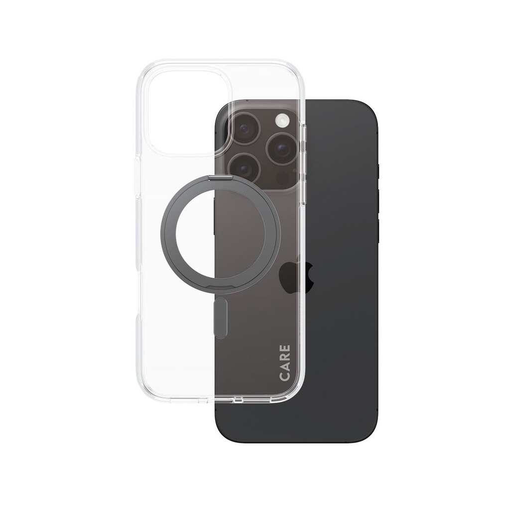CARE by PanzerGlass® Case Feature Black Kickstand & MagSafe iPhone '24 6.9" Pro