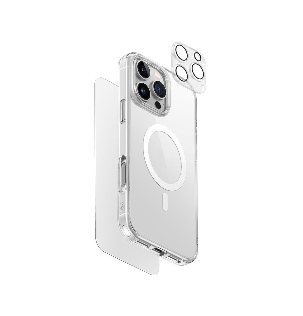 Uniq Hybrid Clearvue MagSafe 360 Essential Bundle Pack for iPhone 16 Pro Max