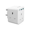 RAVPower RP-PC1037 PD 20W wall charger White UK Version with 3 AC plug