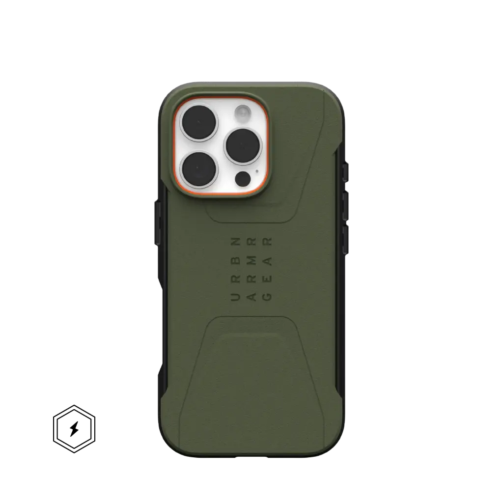 UAG iPhone 16 Pro Magsafe Civilian Case (Olive Drab)