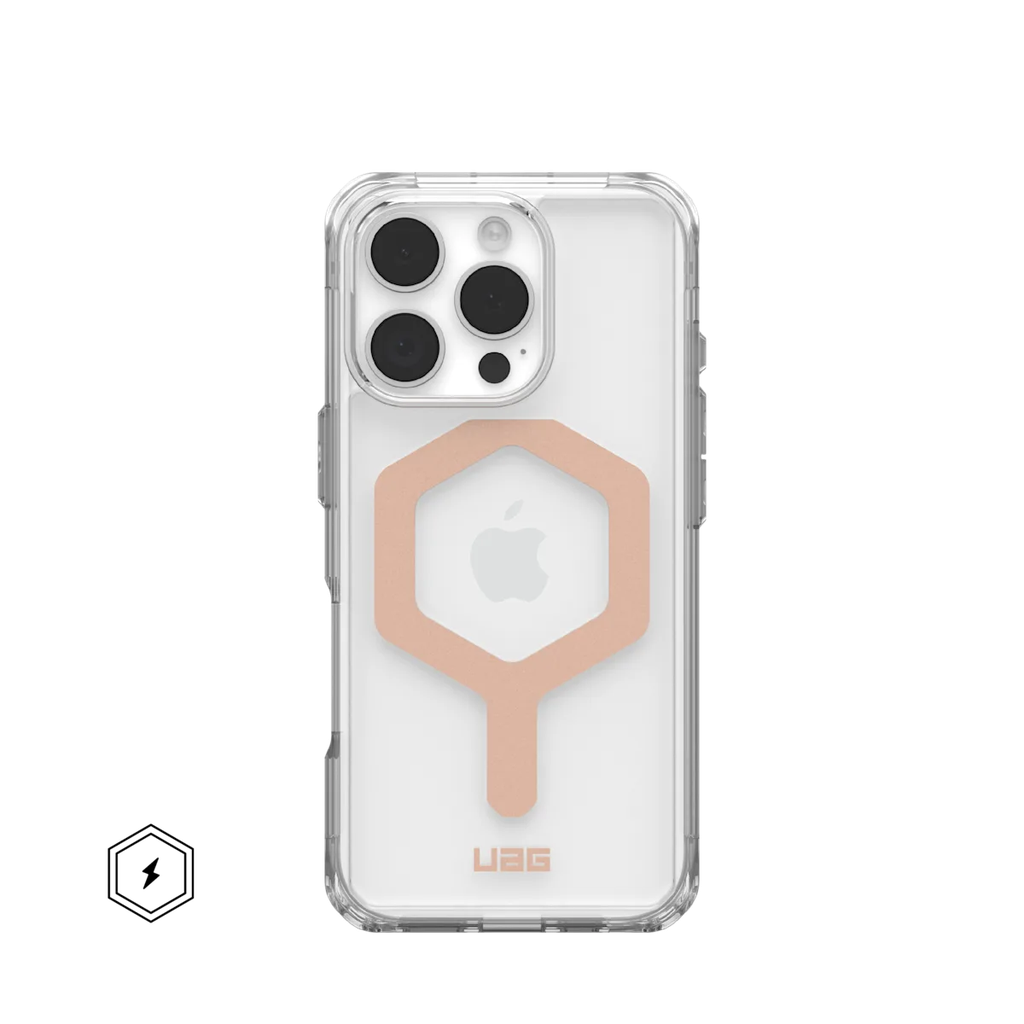 UAG iPhone 16 Pro Magsafe Plyo Case (Ice/Rose Gold)
