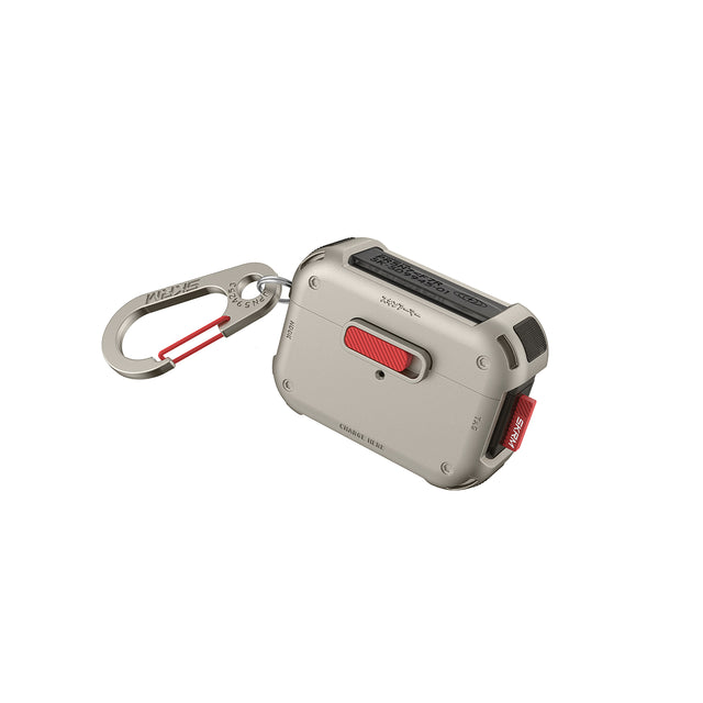 SkinArma Mecha Case for Airpods Pro 2 - Titanium