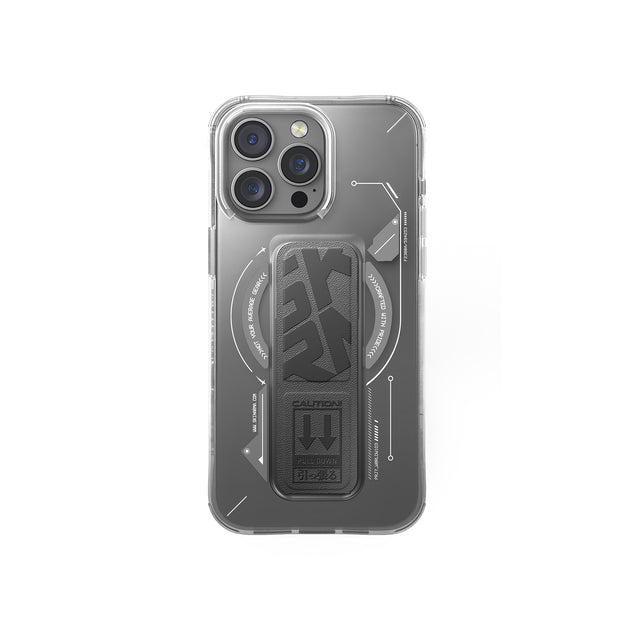 SkinArma Helio MagSafe Case With Grip Stand for iPhone 16 Pro - Titanium
