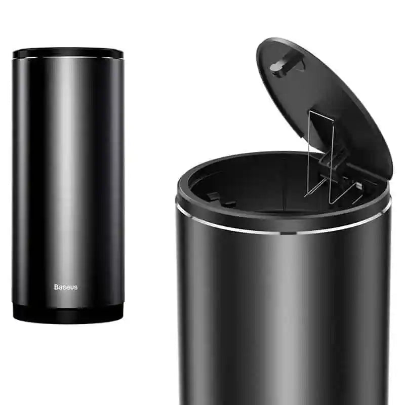 baseus gentleman style vehicle-mounted trash can with nag