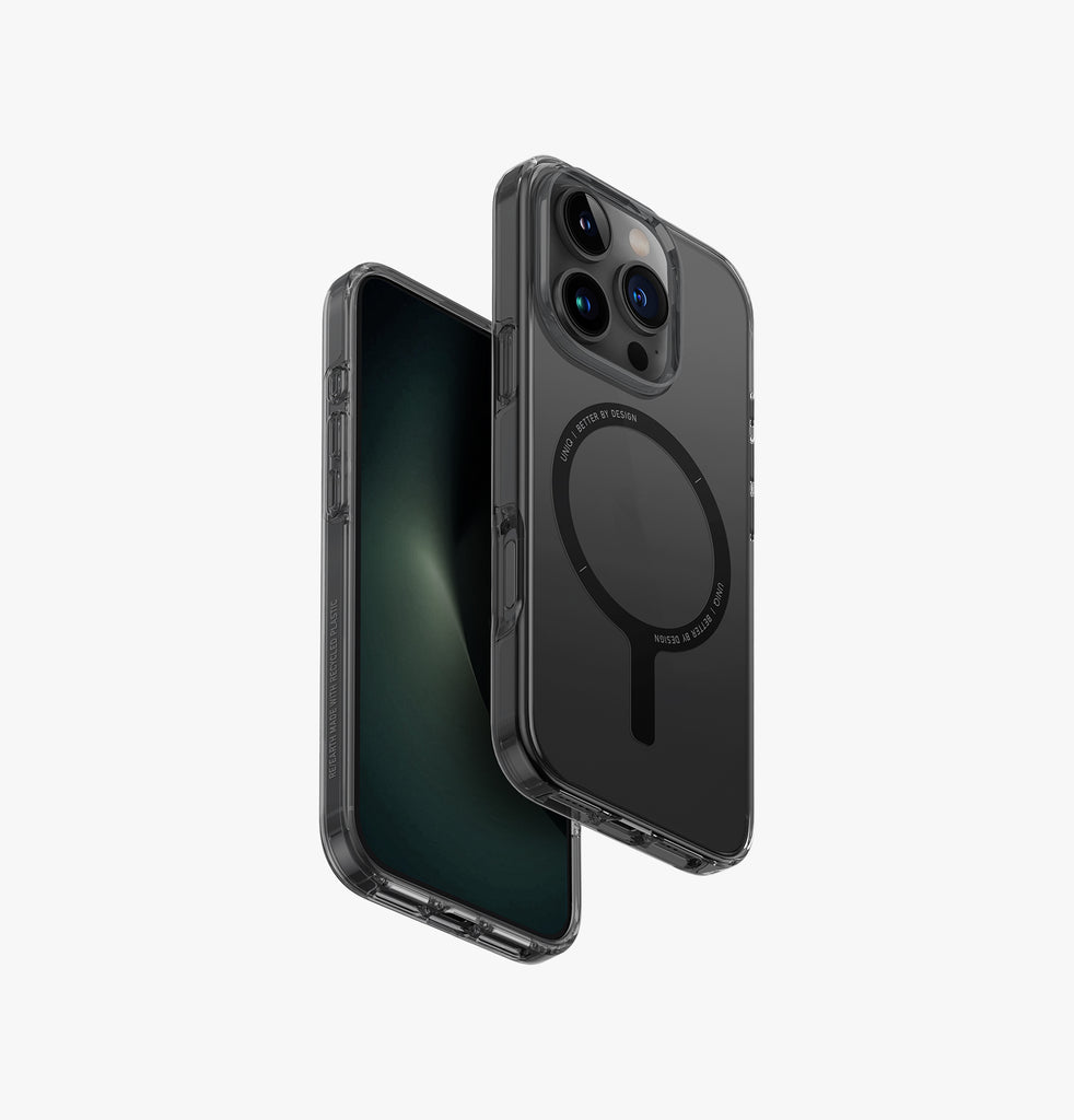 Uniq Hybrid Clario MagSafe Case for iPhone 16 Pro - Smoke