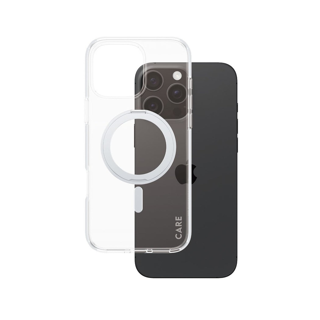 CARE by PanzerGlass® Case Feature Silver Kickstand & MagSafe iPhone '24 6.9" Pro