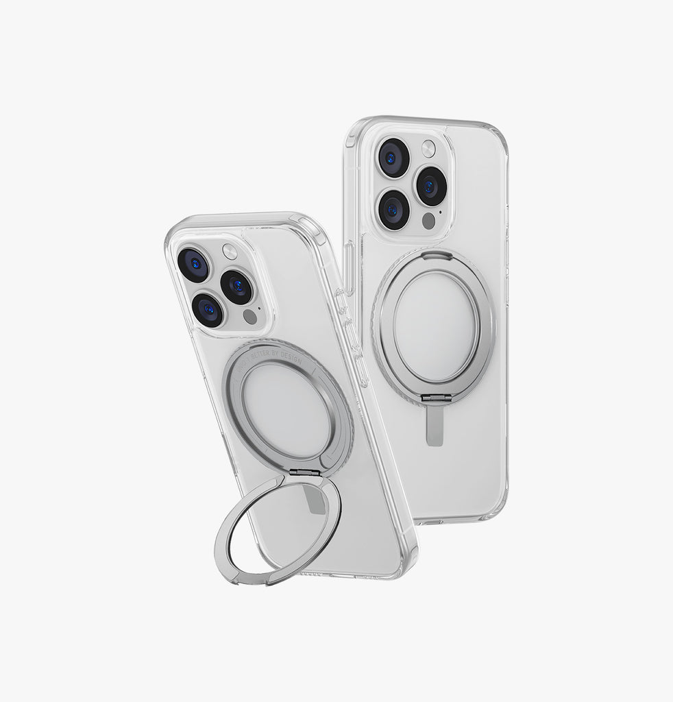 Uniq Swivix MagSafe case with 360 Rotation Kickstand for iPhone 16 Pro – Lucent Clear