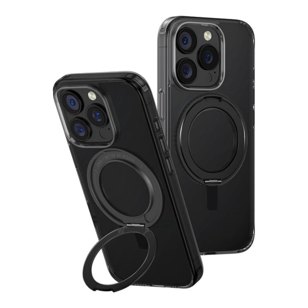 Uniq Swivix MagSafe case with 360 Rotation Kickstand for iPhone 16 Pro – Carbon Black