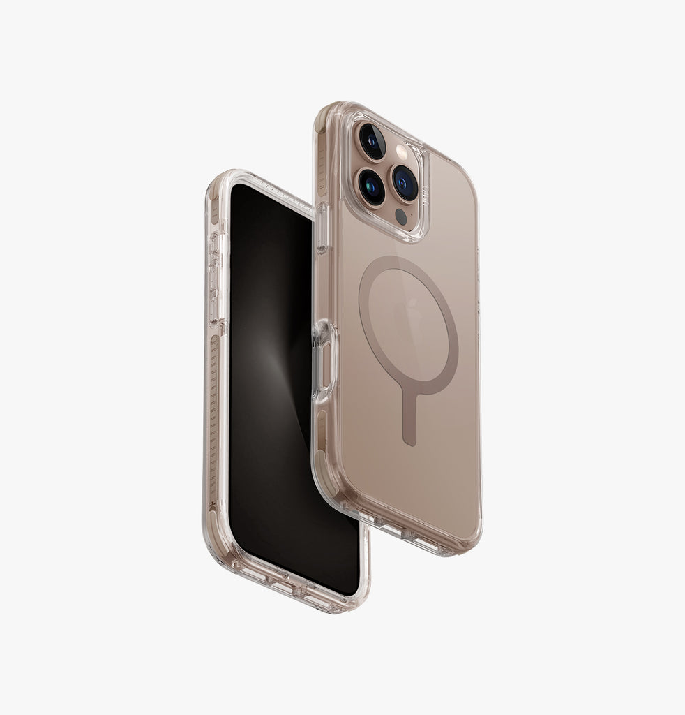 Uniq Hybrid Combat MagSafe Case for iPhone 16 Pro Max - Taupe Gold