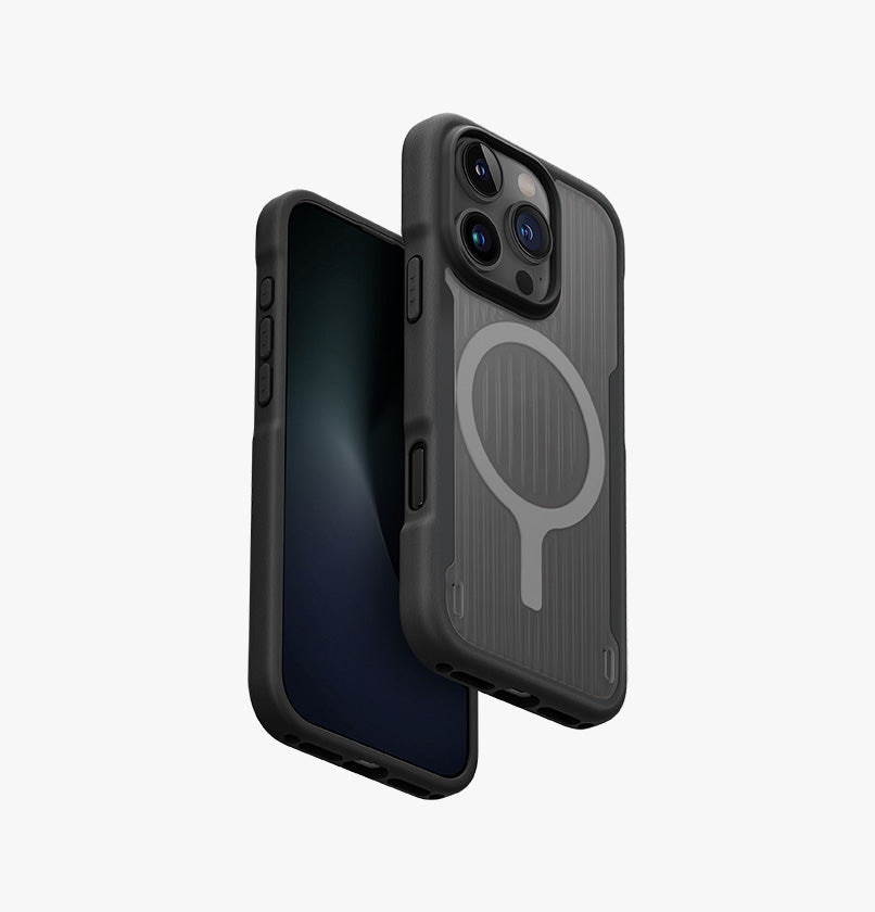 Uniq Combat Active MagSafe case for iPhone 16 Pro – Charcoal Black