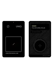 Uniq Atlas MagSafe Ultra Slim Card Tracker With NFC-Enabled Digital Name Card - Graphite