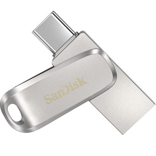SanDisk 512GB Ultra Luxe SDDDC4-512G-G46 USB 3.1 Dual A+C Flash Drive