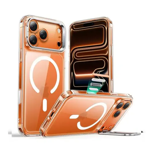 ESR iPhone 17 Pro Max HaloLock Classic Hybrid Case with Stash Stand (Camera Control Button) Case