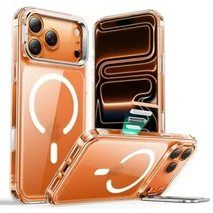 ESR iPhone 17 Pro Max HaloLock Classic Hybrid Case with Stash Stand (Camera Control Button) Case