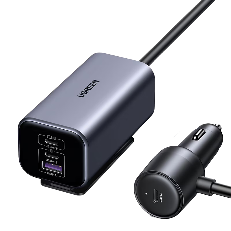 UGREEN 150W 4-Port GaN Fast Car Charger