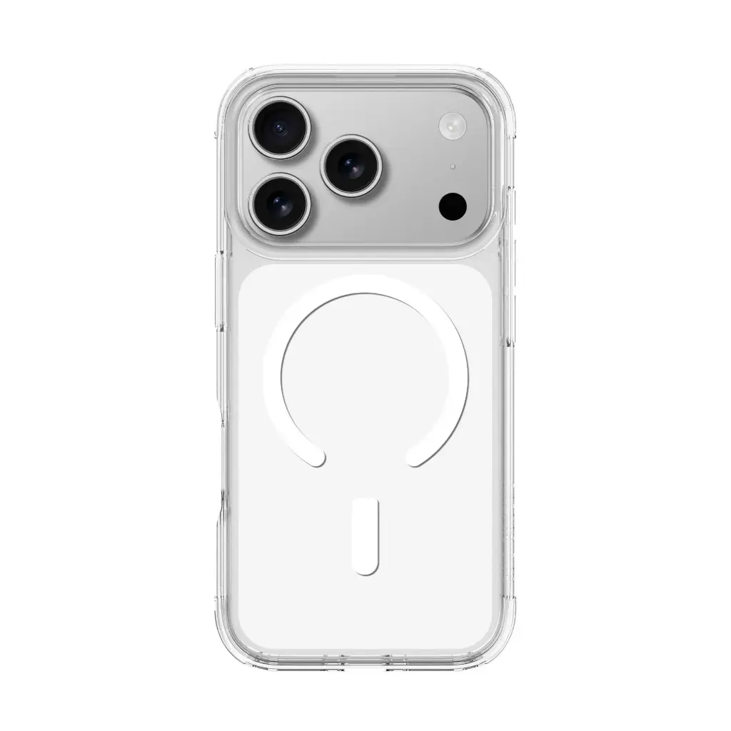 AMAZINGTHING MINIMAL MAGSAFE DROP PROOF CASE FOR IPHONE 17 PRO 6.3 (Color: CLEAR)