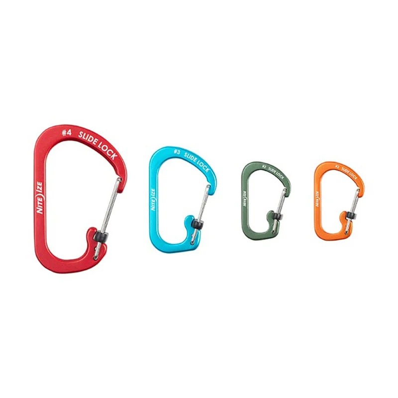 NiteIze SlideLock® Carabiner Aluminum #3 (Red)