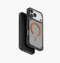 Uniq Hybrid Combat Active MagSafe Case for iPhone 17 Pro Max - Frost Smoke / Orange