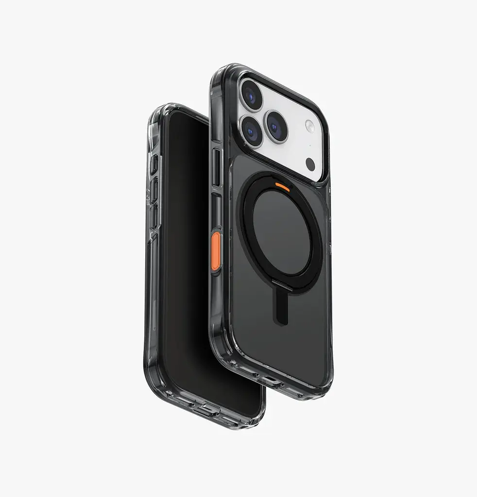 Uniq Hybrid Swix With 360 Rotating Kickstand MagSafe Case for iPhone 17 Pro - Carbon Black