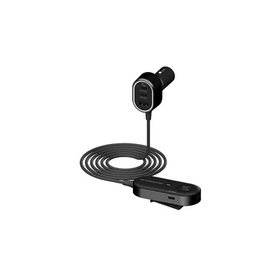 Scosche 100W Multi Port Travel Car Charging Hub 6 Port - Front &