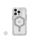 uag plyo case for iphone 15 pro  ice silver